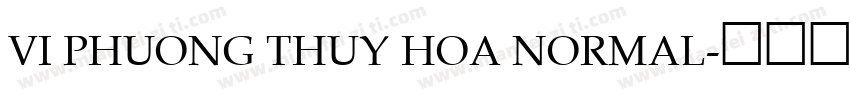 VI Phuong Thuy Hoa Normal字体转换